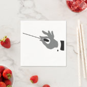 オーケストラ指揮者紙ナプキンス スタンダードカクテルナプキン (インサイチュ)