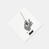 オーケストラ指揮者紙ナプキンス スタンダードカクテルナプキン (角)