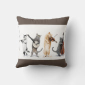 オーケストラ猫のリバーシブル クッション (裏面)