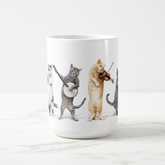 オーケストラ猫コーヒーカップ コーヒーマグカップ (中央)