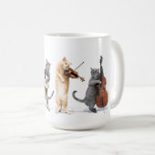 オーケストラ猫コーヒーカップ コーヒーマグカップ (正面右)