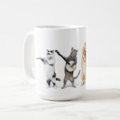 オーケストラ猫コーヒーカップ コーヒーマグカップ (正面左)