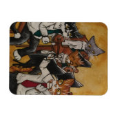 オーケストラ猫 マグネット (横)