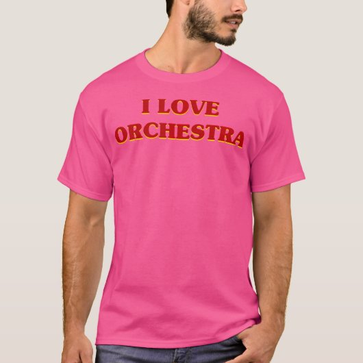 オーケストラ音楽が大好き Tシャツ (正面)
