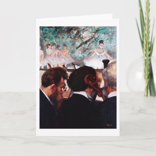 オーケストラ・ミュージシャン、エドガー・ドガス カード (正面)