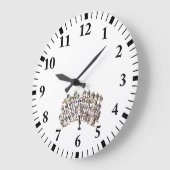 オーケストラ ラージ壁時計 (傾斜)