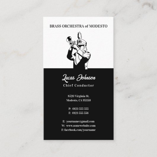 オーケストラ |最高指揮者 名刺 (正面)