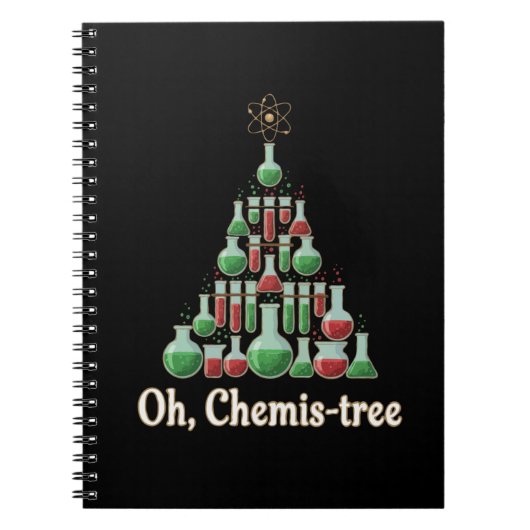 オーケミストリー面白科学化学クリスマス ノートブック (正面)