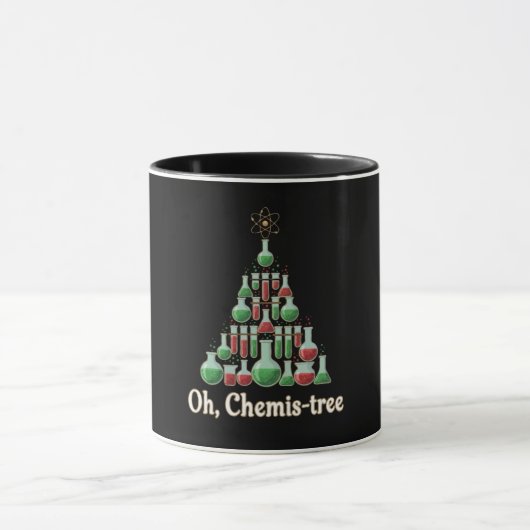 オーケミストリー 面白い科学 化学 クリスマス マグカップ (中央)