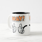 オーケー2音式コーヒーマグ ツートーンマグカップ (正面左)