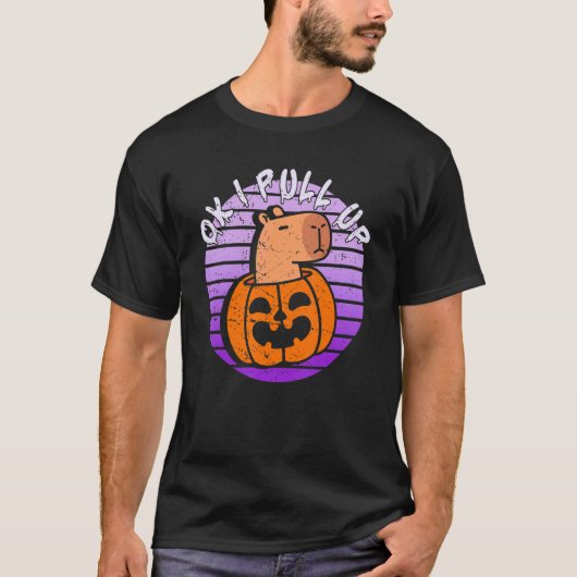 オーケー、キャパイバラのハロウィン ヴィンテージ Tシャツ (正面)