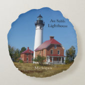 オーザーブルポイント灯台のラウンドピロー ラウンドクッション (裏面)
