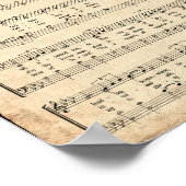 オーザ深い深いラブヴィンテージ賛美歌 ポスター (角)