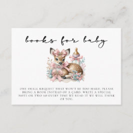 オーシカ赤面ピンクの女の子の赤ちゃんシャワー囲いカード エンクロージャーカード