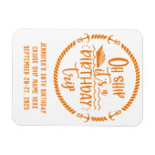 オーシップ誕生日トリップクルーズドア マグネット (横)