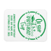 オーシップ誕生日トリップクルーズドア マグネット (横)