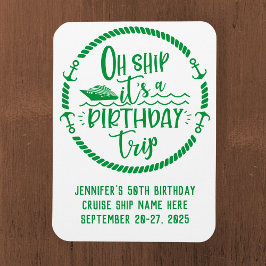 オーシップ誕生日トリップクルーズドア マグネット