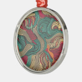 オーシャエルホーム&リビングホームデコールホリデーアクセント メタルオーナメント (左)