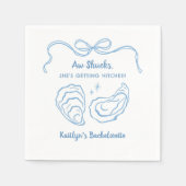 オーシャックオイスターコースタルバチェロレッテ スタンダードカクテルナプキン (正面)