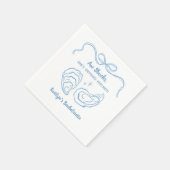 オーシャックオイスターコースタルバチェロレッテ スタンダードカクテルナプキン (角)