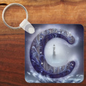 オーシャニックイニシャルキーチェーン キーホルダー (正面)