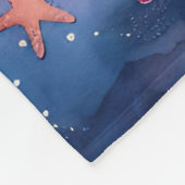 「オーシャニックウォーターカラーセレナーデ」 フリースブランケット (角)