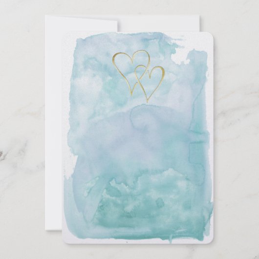 オーシャニックブルーウォーター結婚式招待状 招待状 (裏面)