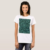 オーシャニックモザイククラストテクスチャ抽象パターン Tシャツ (正面フル)