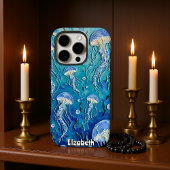オーシャニックリズム:漂うクラゲ iPhoneケース