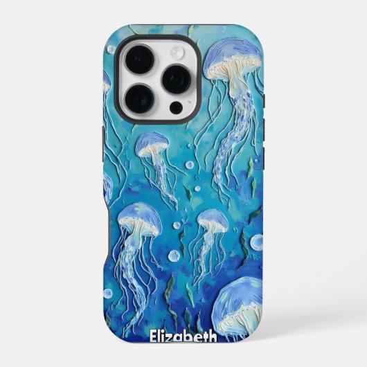 オーシャニックリズム:漂うクラゲ iPhoneケース (裏面)
