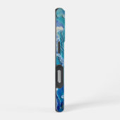オーシャニックリズム:漂うクラゲ iPhoneケース (右側面)