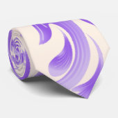 オーシャニック開花：パープルウェーブ調和/アスタイリッシュート ネクタイ (ロール)