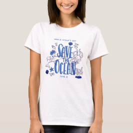 オーシャンを救おう 女性用Tシャツ Tシャツ