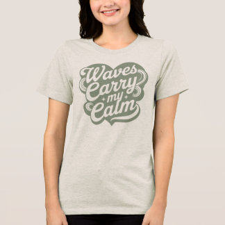 オーシャンインスパイアード・レトロ・タイポグラフィー トライブレンドTシャツ