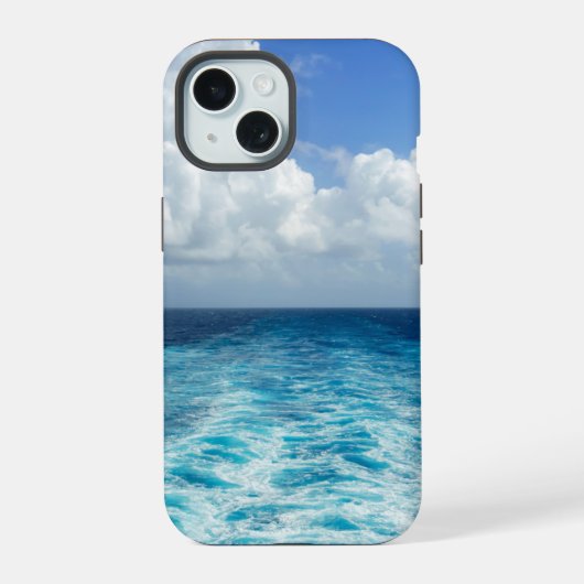 オーシャンウェイク - クルーズ船 iPhone 15ケース (裏面)