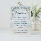 オーシャンウェディング フラワーアーチ レセプション 招待状 (スタンド正面)