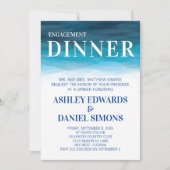 オーシャンウェーブス ウェディングエンゲージメント ディナー招待状 招待状 (正面)