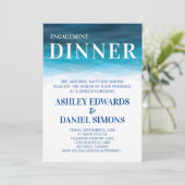 オーシャンウェーブス ウェディングエンゲージメント ディナー招待状 招待状 (スタンド正面)