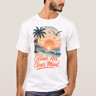 オーシャンエア・クリアマインド | ヴィンテージコーストサンスベ Tシャツ