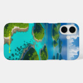 オーシャンエスケープ:エアリアルアイランドパラダイス Case-Mate iPhoneケース (裏面 (横))