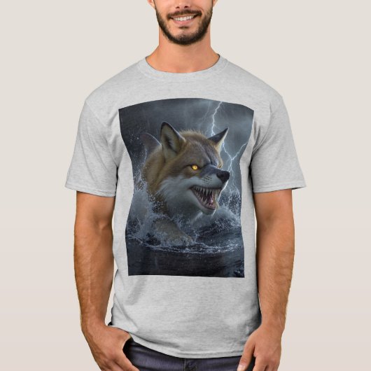 オーシャンエンバーフォックスシャーク | 神話の海の生き物 Tシャツ (正面)