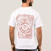 オーシャンケア エコ意識 ラインアート Tシャツ (裏面)