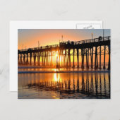 オーシャンサイドサンセットポストカード ポストカード (正面/裏面)