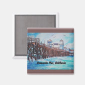 オーシャンサイド絵を描ピアの磁石 マグネット (正面/裏面)