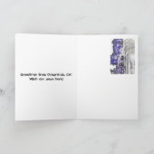 オーシャンサイド、カリフォルニアの都市景観 カード (内部)