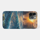 オーシャンサンセットマウンテン名言 自然 Case-Mate iPhoneケース (裏面(横))