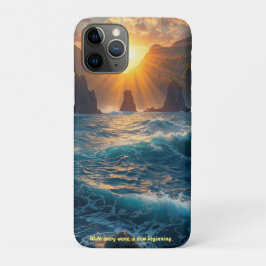 オーシャンサンセットマウンテン名言 自然 iPhone 11 PROケース