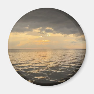 オーシャンサンセットリフレクションフォトグラフィー -美しい海 マグネット