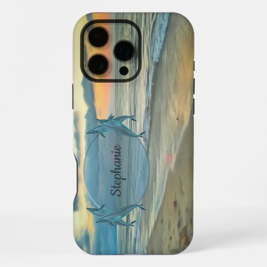 オーシャンサンセット 0735 iPhoneケース (裏面)