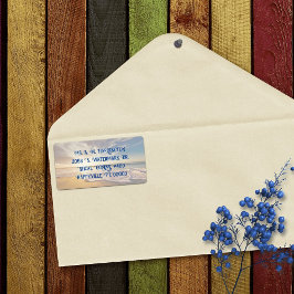 オーシャンサンライズビーチシーン発送ラベル ラベル